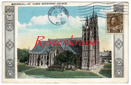 St Saint James Methodist Church Montreal Quebec Canada CPA 1922 - Montreal