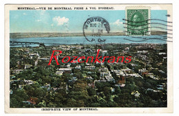 Vue De Montréal Prise à Vol D'oiseau, 1922 Montreal Quebec Canada CPA - Montreal
