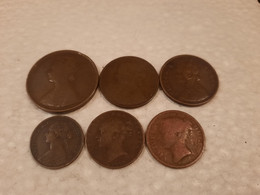 Lot De 6 Pièces De La Reine Victoria - Altri & Non Classificati