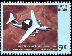 India 2012 AIRBORNE WARNING AND CONTROL SYSTEM (AWCS) , PLANES 1v Stamp MNH, As Per Scan - Autres & Non Classés