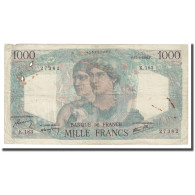 France, 1000 Francs, 1946, 1946-01-17, TB+, Fayette:41.10, KM:130a - 1 000 F 1945-1950 ''Minerve Et Hercule''