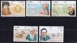 Kuba 3894 - 3898 Gestempelt, Naturwissenschaftler (Nr. 1020) - Used Stamps