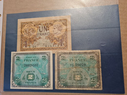 Billet Chambre De Commerce Paris 2 Billets Deux Francs 1944 - Kiloware - Banknoten