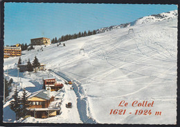 Delcampe - 38 - Station Du Collet D'allevard - Piste De Malatrart. Au Fond, Le Grand Collet - Allevard