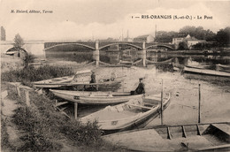 Ris Orangis * Vue Sur Le Pont * Bateaux Barques - Ris Orangis