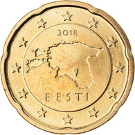 Estonia, 20 Euro Cent, 2018, SPL, Laiton, KM:New - Estland