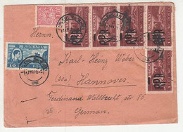 KING MICHAEL, RAFTING ON RIVER, BUCHAREST, REVENUE STAMP, RPR OVERPRINT STAMPS ON COVER, 1948, ROMANIA - Brieven En Documenten