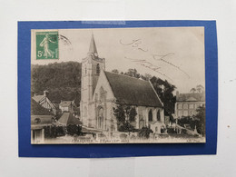 CPA-76-VILLEQUIER--L'Eglise-recto Verso--N°82 - Villequier