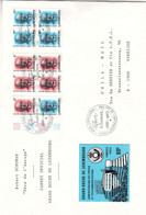 Luxembourg - Lettre FDC De 1986 ° - GF - Oblit Luxembourg  - Timbres Du Carnet - Robert Schuman - Covers & Documents