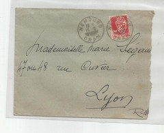 Lettre Algérie  Cachet Nemours Oran Sans Date Marcophilie Pour Lyon - Covers & Documents