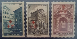 E - MONACO - N°209* +212* + 214* -  Année 1940 - (cote 69.50) - Unused Stamps