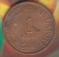 @Y@    Singapore  1  Cent 1975      (4612) - Singapour