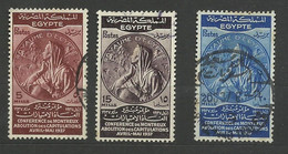 Egypte  N°196 à 198 Conférence De Montreux 1937 Abolitions Des Capitulations Oblitérés B/T B  Voir Scans  Soldé ! ! ! - Used Stamps