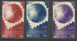 Egypte  N°  270 à 272  Union Postale Universelle   Neufs * *  B/TB  Voir Scans  Soldé ! ! ! - Unused Stamps