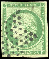 Obl. 2 - 15c. Vert Foncé. Obl. TB. - 1849-1850 Ceres