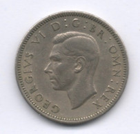 GREAT BRITAIN, UK, 2 Monnaies, Two Coins Grande-Bretagne, George VI, ONE Shilling, 1949 Et 1951 - I. 1 Shilling
