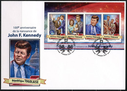 Togo 2017, Kennedy, Space, 4val In BF In FDC - Afrique