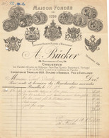 N°47 FACTURE 1899  A BUCKER CHAUSSEUR - 1800 – 1899