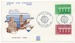 24003 MNH ANDORRA. Admón Francesa 1984 EUROPA CEPT. 25 ANIVERSARIO DE LA CEPT - Collections