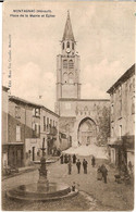 2I4 --- 34 MONTAGNAC Place De La Mairie Et Eglise - Montagnac