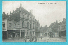 * Waregem - Waereghem (West Vlaanderen) * (Héliotypie De Graeve, Nr 1880) La Grand'Place, Markt, Imprimerie, Animée - Waregem
