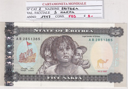 ERITREA 1997 5 NAKFA P2 - Erythrée
