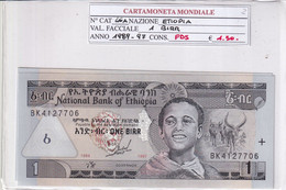 ETIOPIA 1989-97 1 BIRR P46A - Ethiopie