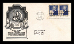 1940 USA Elias Howe Sewing Inventor Inventeur De La Machine Machine à Coudre Fermeture éclair Zipper - 1941-1950