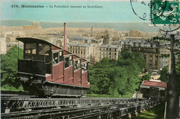 Paris * 18ème * Quartier Faubourg Montmartre * Vue Sur Le Funiculaire * Montant Au Sacré Coeur - District 18