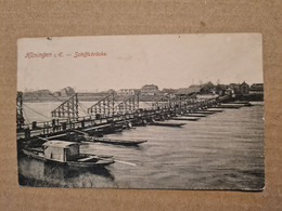 Carte  HUNINGUE HUNINGEN Pont De Bateaux Schiffsbrucke - Huningue