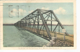 57218) Canada Bridge Over Petitcodiac River Moncton NB Censor Halifax Postmark Cancel 1941 - Altri & Non Classificati