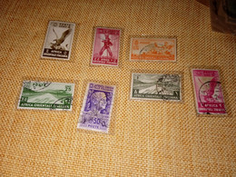 LOTTO FRANCOBOLLI AFRICA ORIENTALE ITALIANA 1938 - 7 VALORI - Italian Eastern Africa