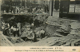 Paris * 8ème * L'orage Du 15 Juin à Paris * éboulement à L'angle De La Rue De La Boëtie Et Faubourg St Honoré - Arrondissement: 08