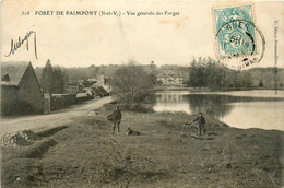 Paimpont * La Forêt * Route Chemin * Vue Générale Des Forges * Villageois - Paimpont