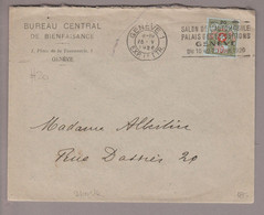 CH Portofreiheit Zu#9 10Rp. GR#20 Brief 1926-05-25 Genève Bureau Central De Bienfaisance - Franchigia