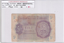 GRAN BRETAGNA 1943 5 SCHILLINGS M4 - 5 Shillings