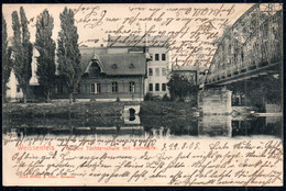 G0448 - Weißenfels - Schule Turnhalle Brücke Eisenbahnbrücke - Brück & Sohn - Weissenfels