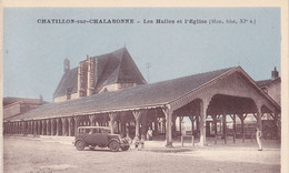 CHATILLON SUR CHALARONNE   -   LES HALLES ET L EGLISE - Châtillon-sur-Chalaronne