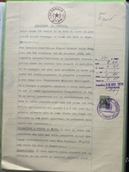 REVENUE - MOGADISCIO CARTA BOLLATA 1,20 SOMALO + MARCA DA BOLLO 20 - 2 FOGLI CARTA BOLLATA FILIGR. REP.ITALIANA 1950 - Fiscale Zegels