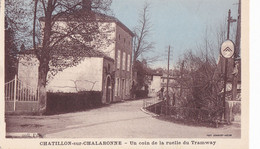 CHATILLON SUR CHALARONNE   -   UN COIN DE LA RUELLE DU TRAMWAY - Châtillon-sur-Chalaronne