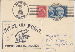 USA Point Barrow Card "Top Of The World"  Ca Barrow MAY 10 1958 (RD204) - Scientific Stations & Arctic Drifting Stations