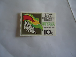 GUYANA    MNH  STAMPS  CO-OPERATION    FLAGS - Guyane (1966-...)