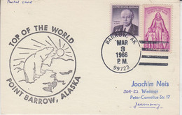 USA Point Barrow Card "Top Of The World"  Ca Barrow MAR 3 1966 (RD207) - Scientific Stations & Arctic Drifting Stations