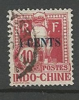 INDOCHINE TAXE N° 21 OBL - Segnatasse