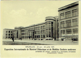 Bruxelles-Etterbeek. Exposition Matériel Didactique Et Mobilier Scolaire Modernes. 1947. - Etterbeek