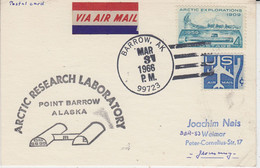 USA   Alaska Arctic Research Laboratory Ca Barrow MAR 31 1966 (RD211) - Estaciones Científicas Y Estaciones Del Ártico A La Deriva