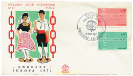 23636 MNH ANDORRA. Admón Francesa 1971 EUROPA CEPT. FRATERNIDAD Y COOPERACION - Verzamelingen