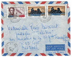 1954 - Enveloppe Par Avion De Nouméa  Pour Cristobal ( Canal Zone )  Affr. à 26 F - Cartas & Documentos
