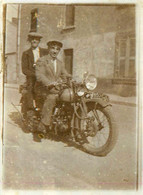 Moto Ancienne De Marque Type Modèle 350 Peugeot Type P10 * Moto Ancienne Motocyclette Transport * Photo Ancienne 9x6.5cm - Motorbikes