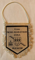 Fanion Souvenir Du 11ème Semi-marathon CIMA Du 5 Août 1989 - PLESCOP - Leichtathletik